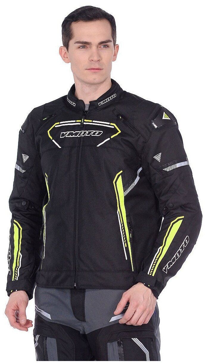 Текстильная куртка Vivify Moto Bostun 2 black/yellow M (Размер производителя) Текстильная куртка Vivify Moto Bostun 2 black/yellow M (Размер производителя)